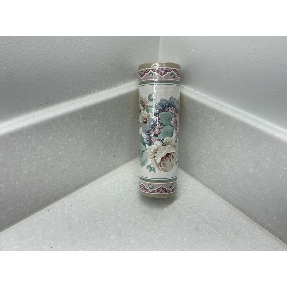 Decorative Wallpaper Border Featuring A Floral Pattern New In Package 5.5 yds